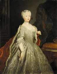 Portrait of Queen of Prussia Elisabeth Christine of Brunswick-Bevern (1715-1797)